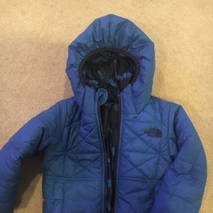 Toddler boy winter coat- reversible